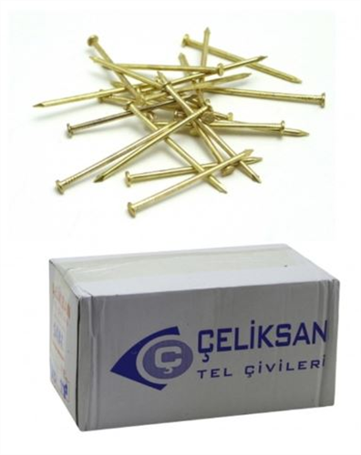 ÇELİKSAN SARI TEL ÇİVİ BAŞLI 10-25 TP 2,5 kg KUTULU